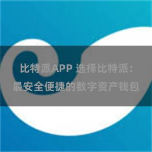 比特派APP 选择比特派：最安全便捷的数字资产钱包