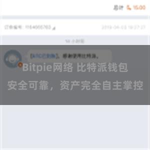 Bitpie网络 比特派钱包安全可靠，资产完全自主掌控