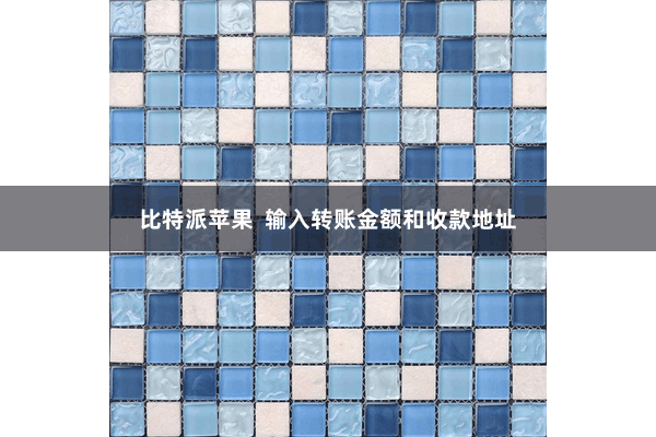 比特派苹果  输入转账金额和收款地址